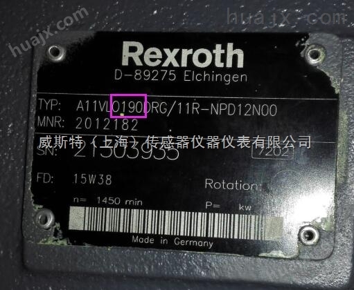 REXROTH力士乐A10VO系列变量泵功能特点