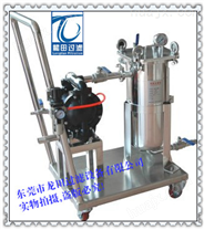 东莞直销移动式带气动泵配套不锈钢过滤器－空压机提供