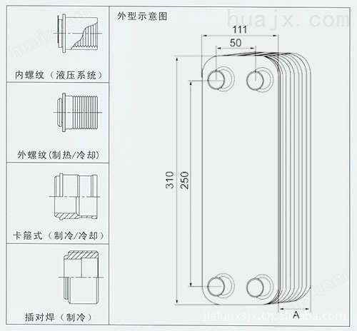 河南郑州钎焊板式换热器 全钎焊式板式换热器